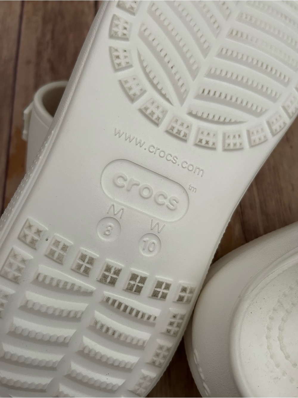 CROCS White Crush Sandal with Pink Rose, Barbie & Black Paw Charms | Size 10 - Picture 8 of 10